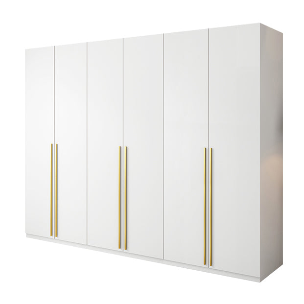 Modern Wooden Wardrobe White Colour Soft Close Drawer Wardrobe Closet for Home