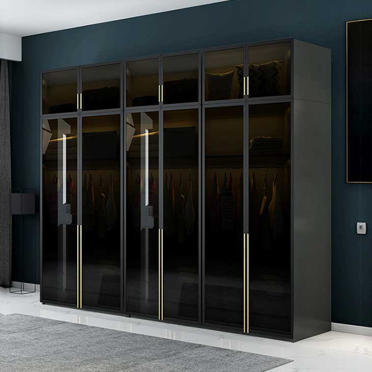 Modern Style Wooden Wardrobe Bedroom Wardrobe Closet with Garment Rod