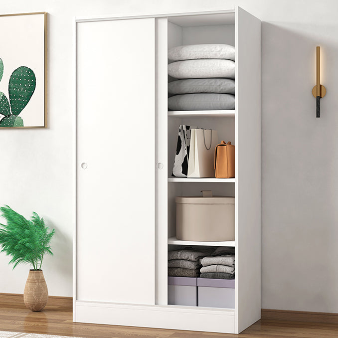 Modern Wardrobe Cabinet With Shelves Engineered Wood Wardrobe Closet