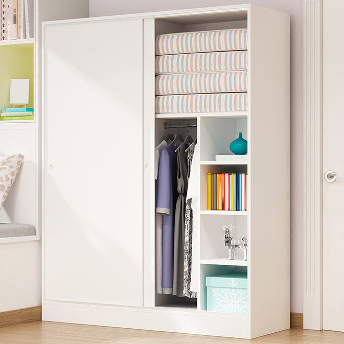 Modern Wardrobe Cabinet With Shelves Engineered Wood Wardrobe Closet