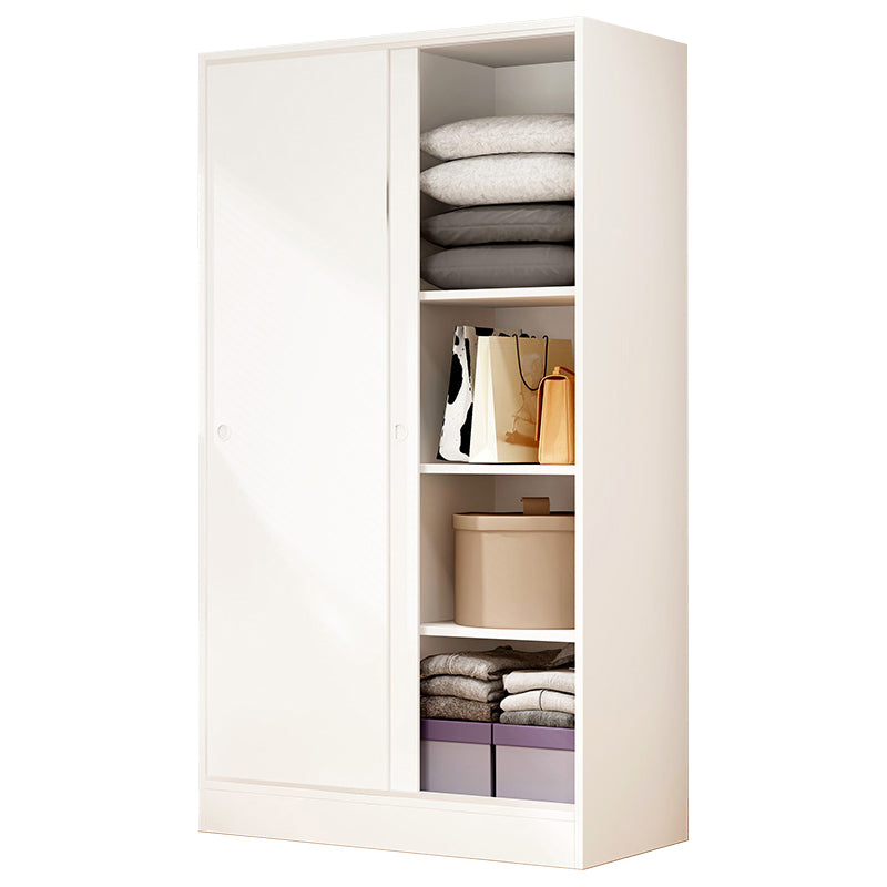 Modern Wardrobe Cabinet With Shelves Engineered Wood Wardrobe Closet