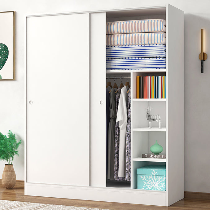 Modern Wardrobe Cabinet With Shelves Engineered Wood Wardrobe Closet