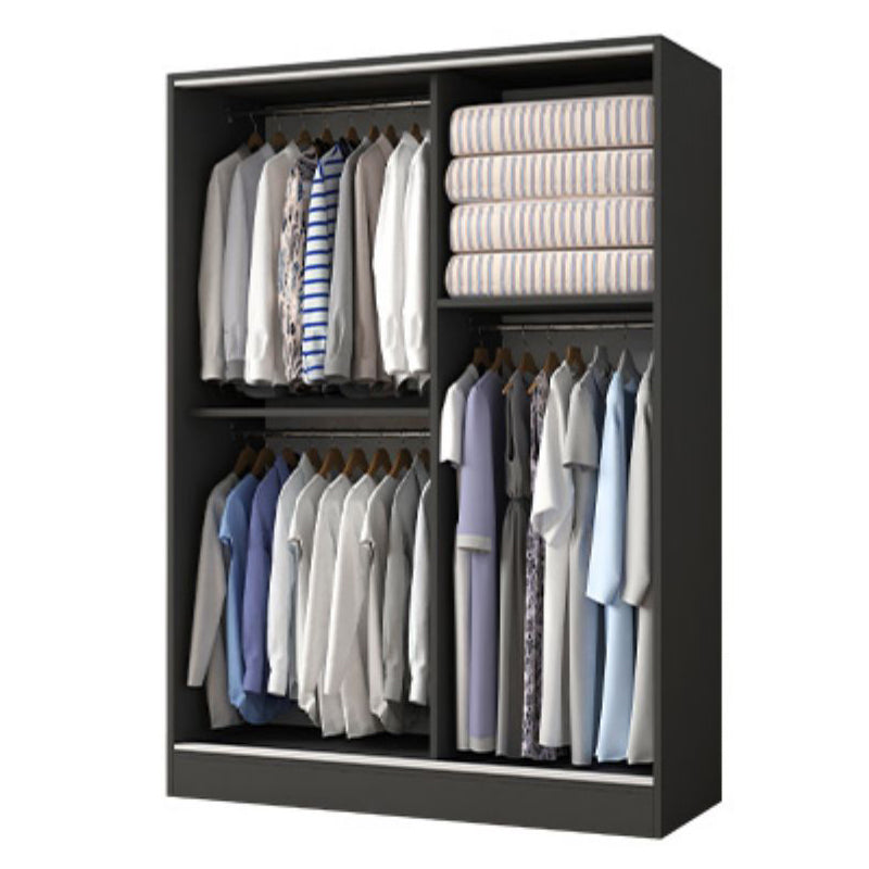 Modern Wardrobe Cabinet With Shelves Engineered Wood Wardrobe Closet