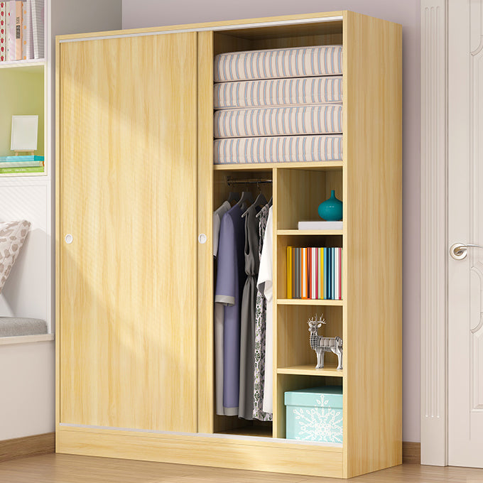Modern Wardrobe Cabinet With Shelves Engineered Wood Wardrobe Closet