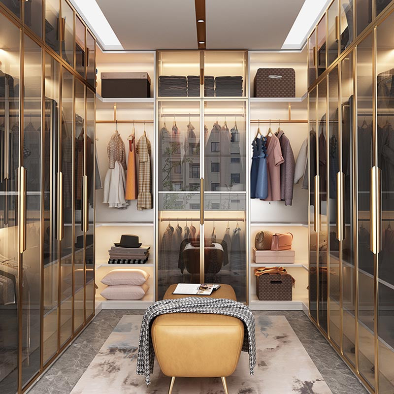 White Colour Wardrobe Armoire Contemporary Style Wooden Wardrobe Closet for Bedroom