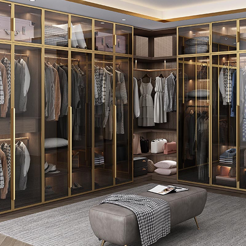 White Colour Wardrobe Armoire Contemporary Style Wooden Wardrobe Closet for Bedroom