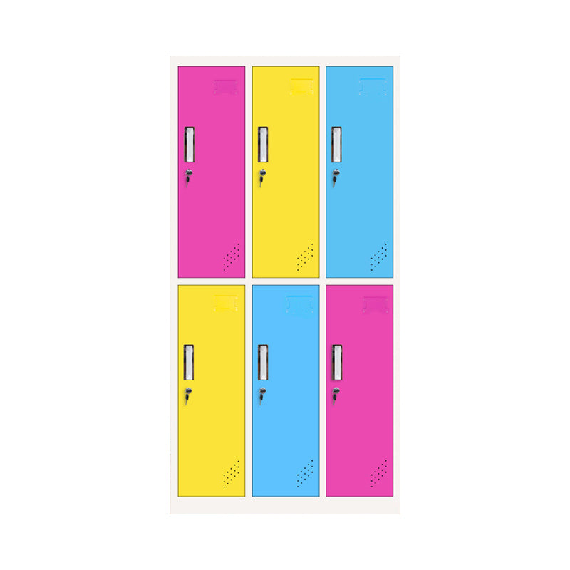 Metal Non-Hanging Armoire with Hinged Doors Modern Storage Cabinet for Bathroom