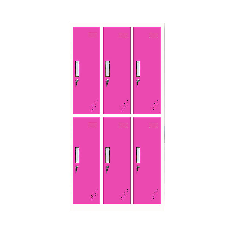 Metal Non-Hanging Armoire with Hinged Doors Modern Storage Cabinet for Bathroom