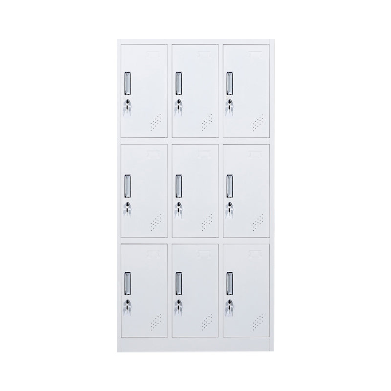 Metal Non-Hanging Armoire with Hinged Doors Modern Storage Cabinet for Bathroom
