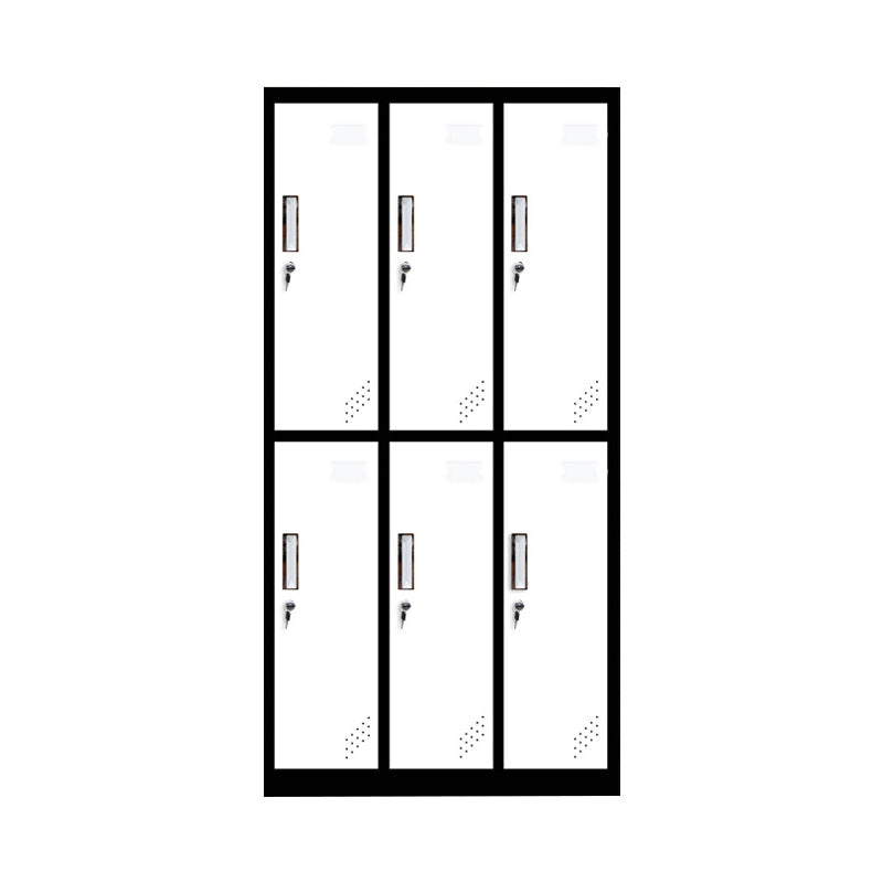 Metal Non-Hanging Armoire with Hinged Doors Modern Storage Cabinet for Bathroom