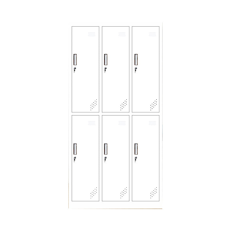 Metal Non-Hanging Armoire with Hinged Doors Modern Storage Cabinet for Bathroom