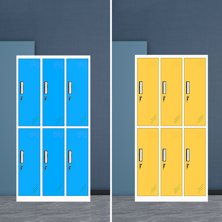 Metal Non-Hanging Armoire with Hinged Doors Modern Storage Cabinet for Bathroom