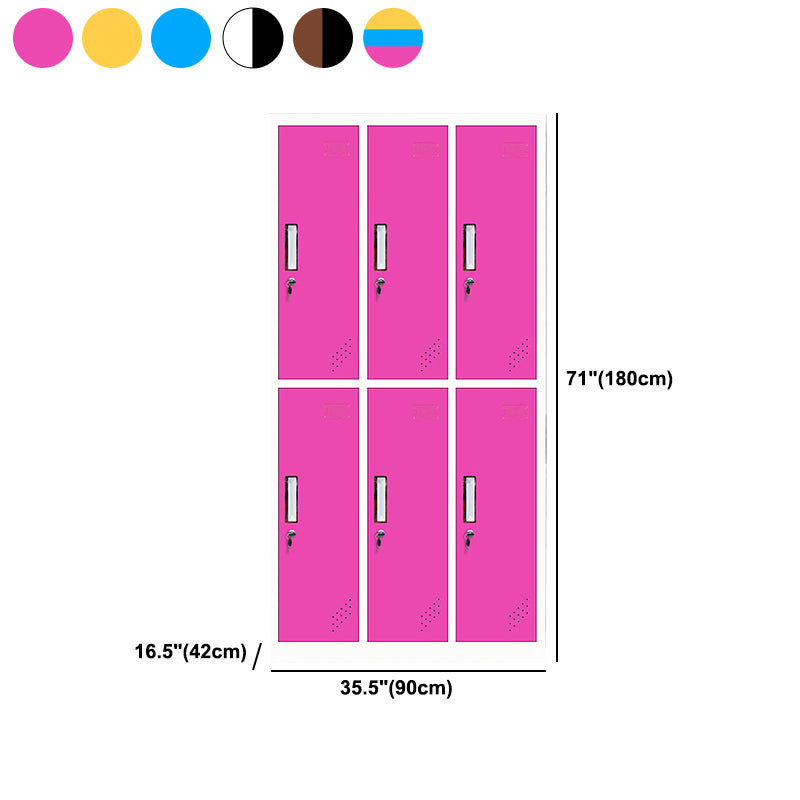 Metal Non-Hanging Armoire with Hinged Doors Modern Storage Cabinet for Bathroom