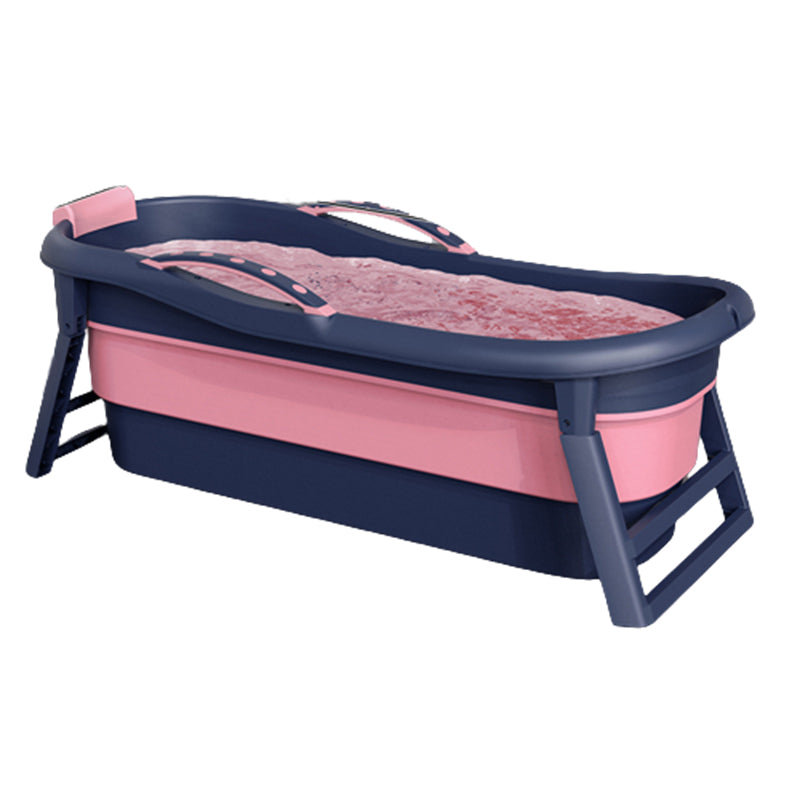 Modern Rectangular Folding Bathtub Freestanding Plastic Soaking for Bathroom