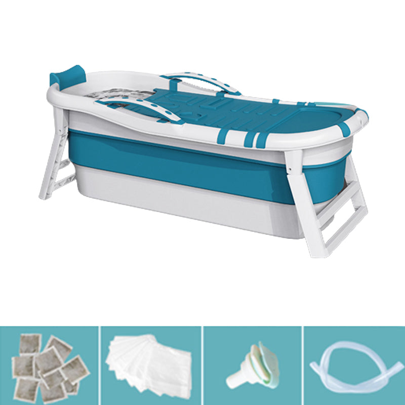 Modern Rectangular Folding Bathtub Freestanding Plastic Soaking for Bathroom