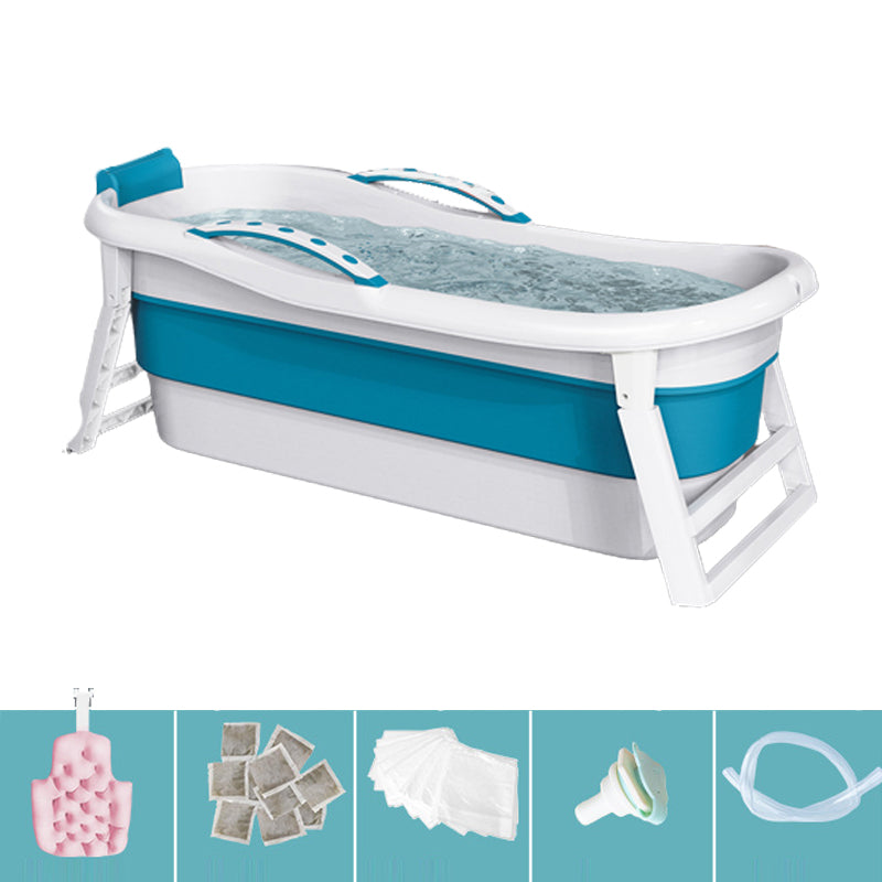 Modern Rectangular Folding Bathtub Freestanding Plastic Soaking for Bathroom