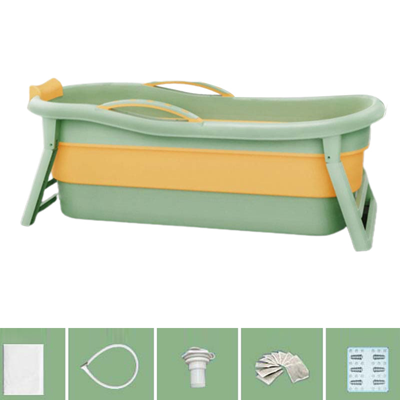 Modern Rectangular Folding Bathtub Freestanding Plastic Soaking for Bathroom