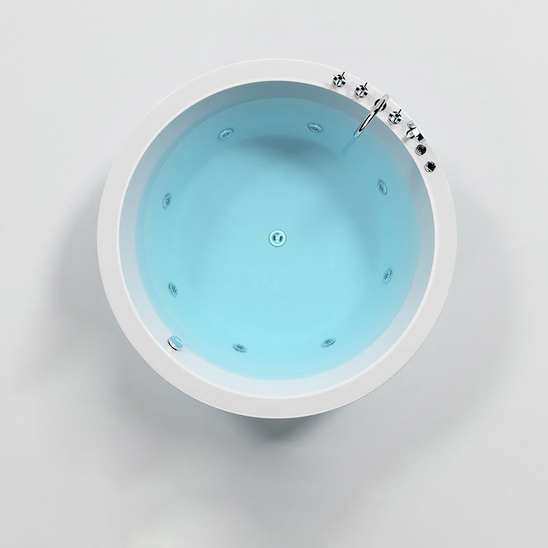 Modern Drop-in Bath Tub Round Acrylic Bathtub for Home and Hotel