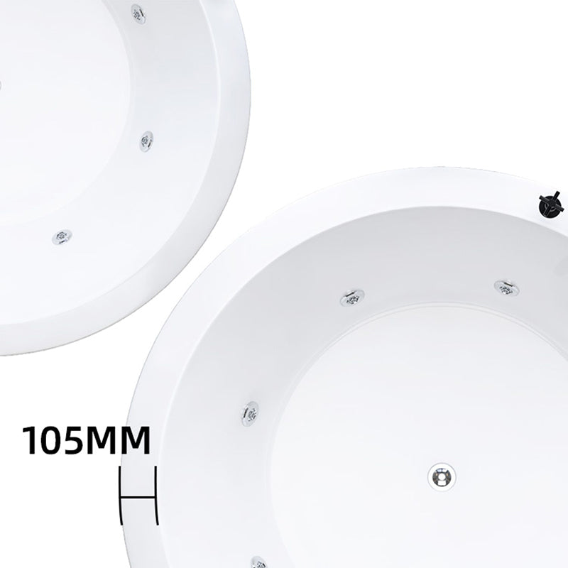 Modern Drop-in Bath Tub Round Acrylic Bathtub for Home and Hotel