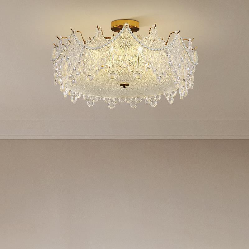 Creative Ceiling Light Contemporary Glass Flush Mount Light Fixture for Sitting Room