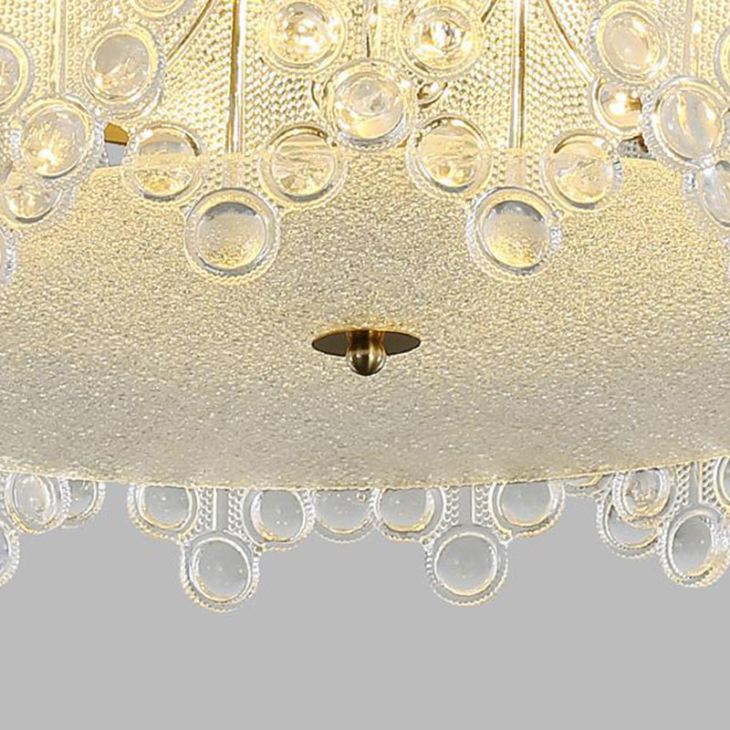 Creative Ceiling Light Contemporary Glass Flush Mount Light Fixture for Sitting Room