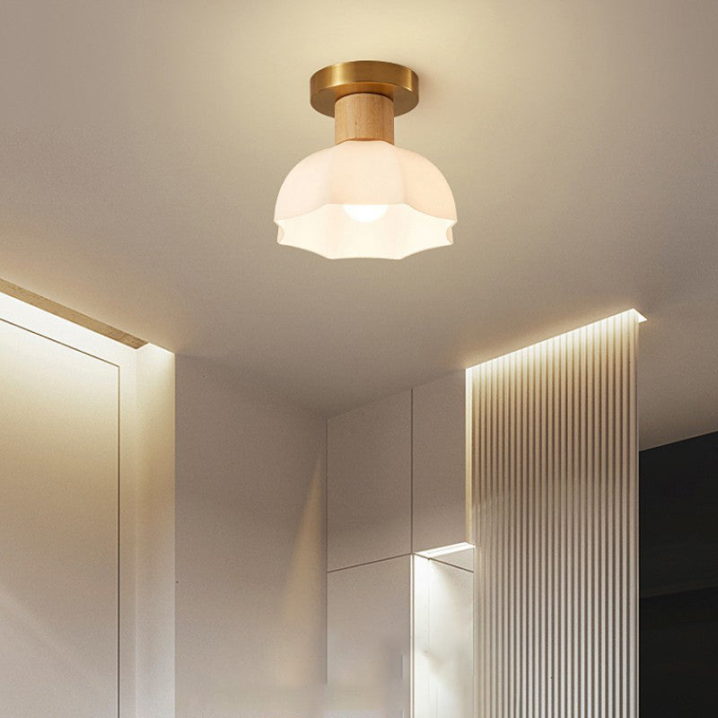 Creative Glass Shade Ceiling Light Contemporary Flush Mount Light Fixture