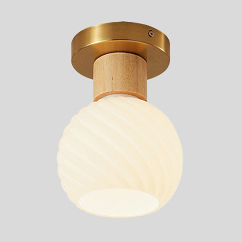 Creative Glass Shade Ceiling Light Contemporary Flush Mount Light Fixture