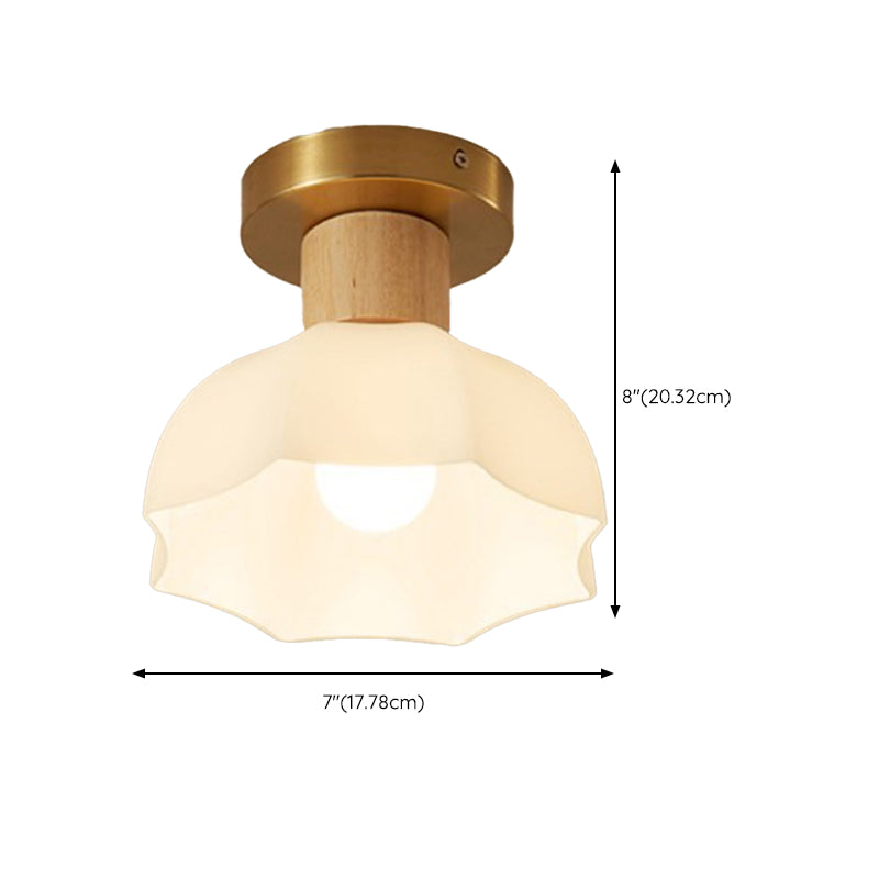 Creative Glass Shade Ceiling Light Contemporary Flush Mount Light Fixture
