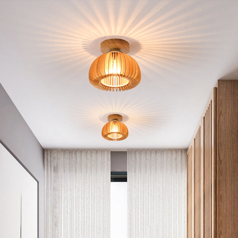 Modern Style Flush Mount Wood Flush Mount Lighting for Dining Room