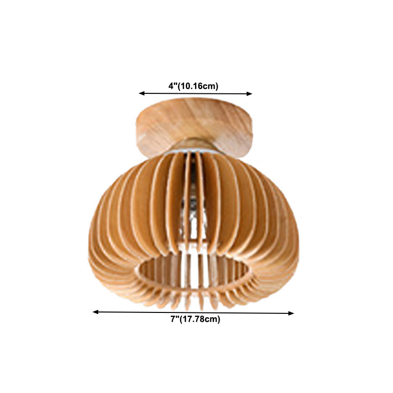 Modern Style Flush Mount Wood Flush Mount Lighting for Dining Room