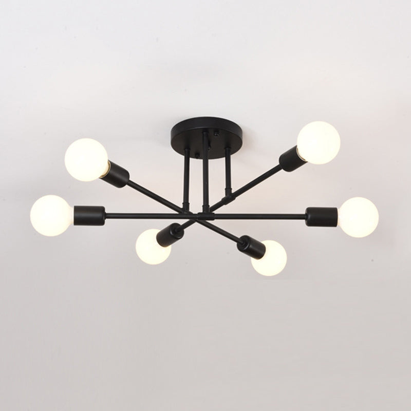 Metal Flush Mount Modern Style Flush Mount Lighting for Dining Room