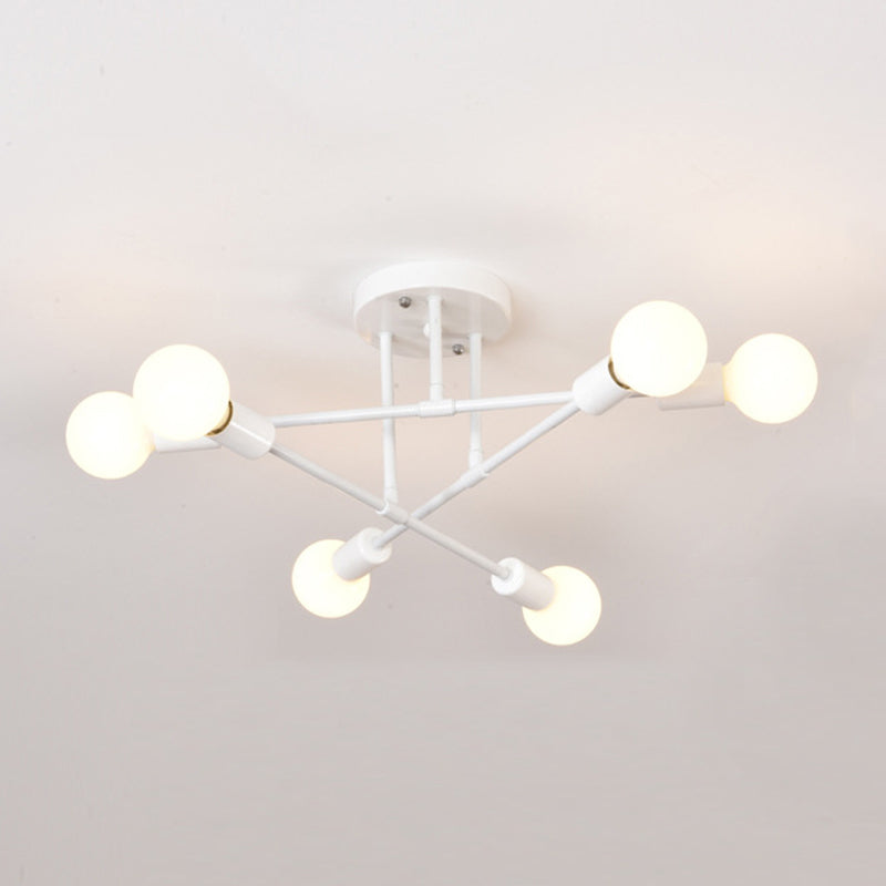 Metal Flush Mount Modern Style Flush Mount Lighting for Dining Room