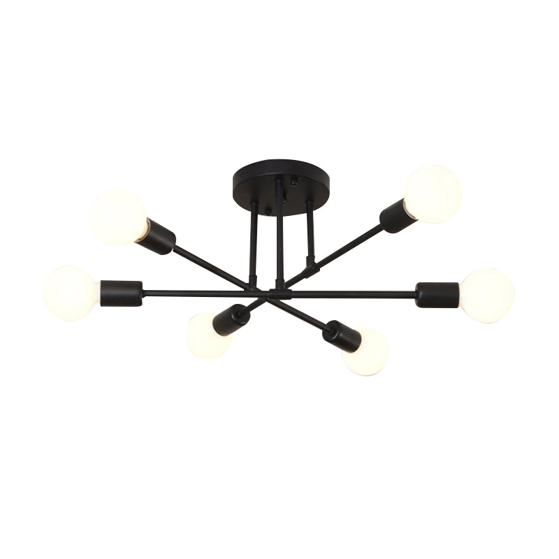 Metal Flush Mount Modern Style Flush Mount Lighting for Dining Room