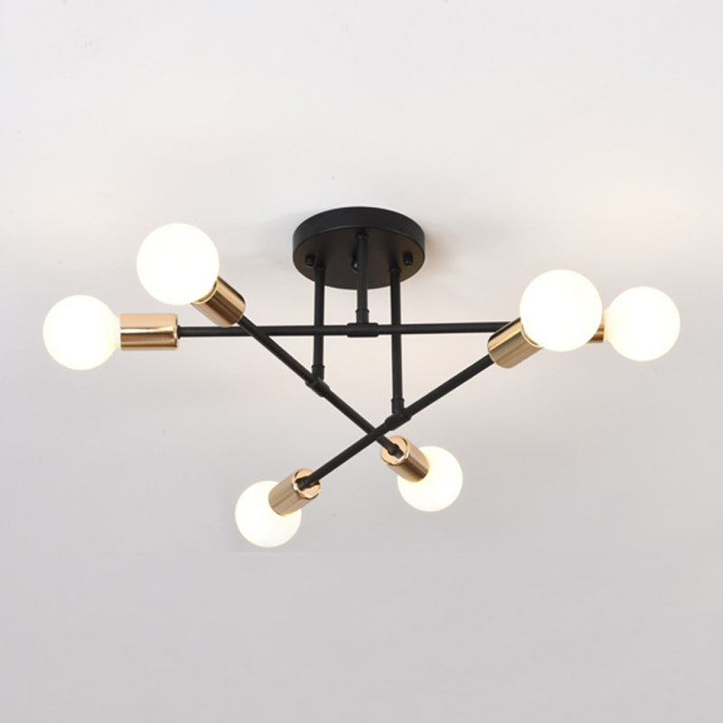 Metal Flush Mount Modern Style Flush Mount Lighting for Dining Room