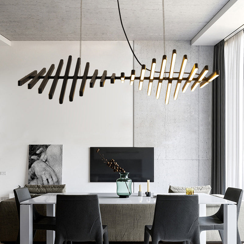 Modern LED Island Light Multi Lights Island Hanging Light with Acrylic Shade