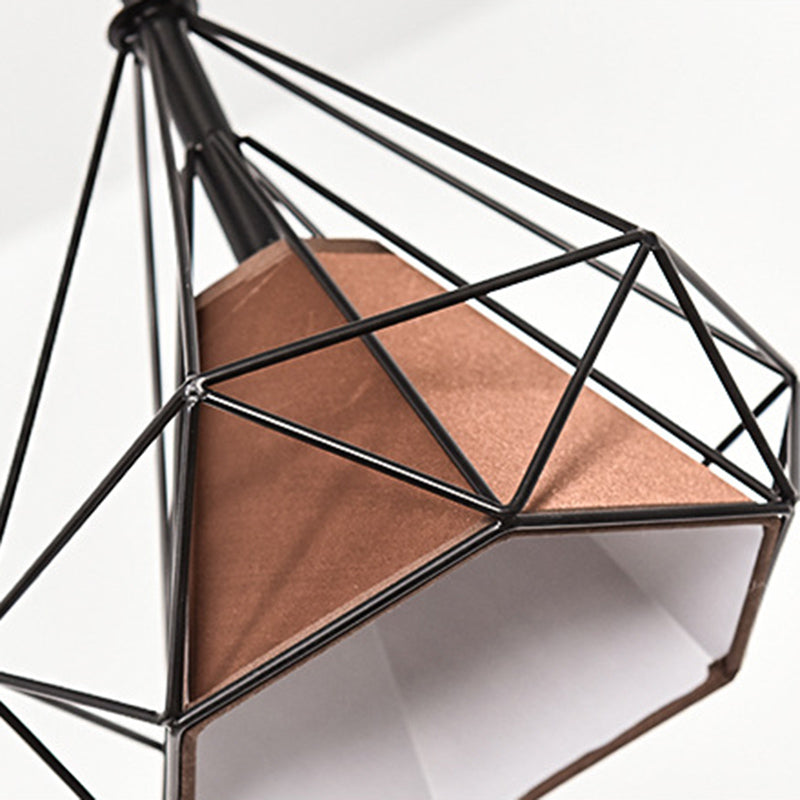 Geometric Shape Metal Island Pendant Lights Industrial Style Island Pendant