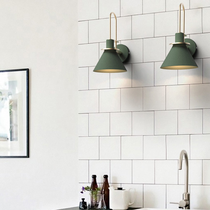 Cone Shape Metal Sconce Light Modern Style Wall Sconce Light for Dining Room