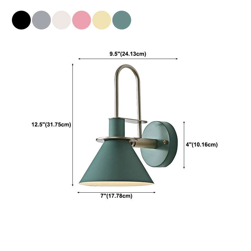 Cone Shape Metal Sconce Light Modern Style Wall Sconce Light for Dining Room