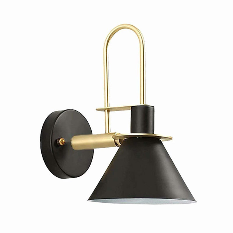Cone Shape Metal Sconce Light Modern Style Wall Sconce Light for Living Room