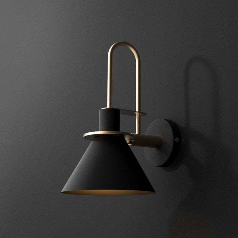 Cone Shape Metal Sconce Light Modern Style Wall Sconce Light for Living Room