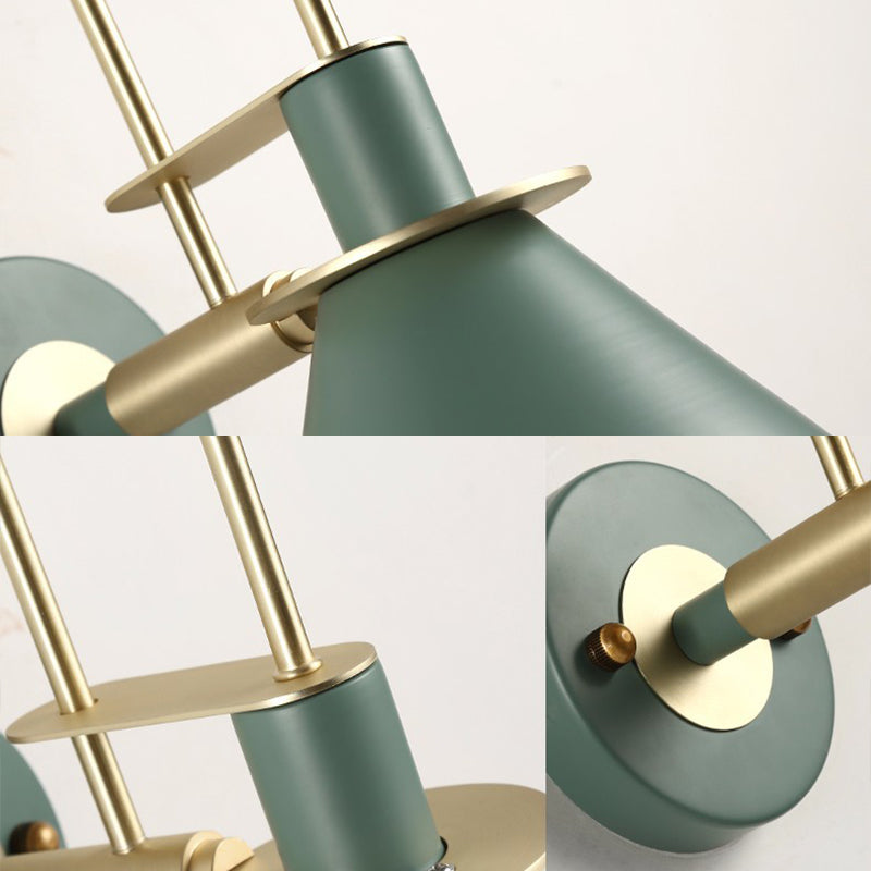 Cone Shape Metal Sconce Light Modern Style Wall Sconce Light for Living Room