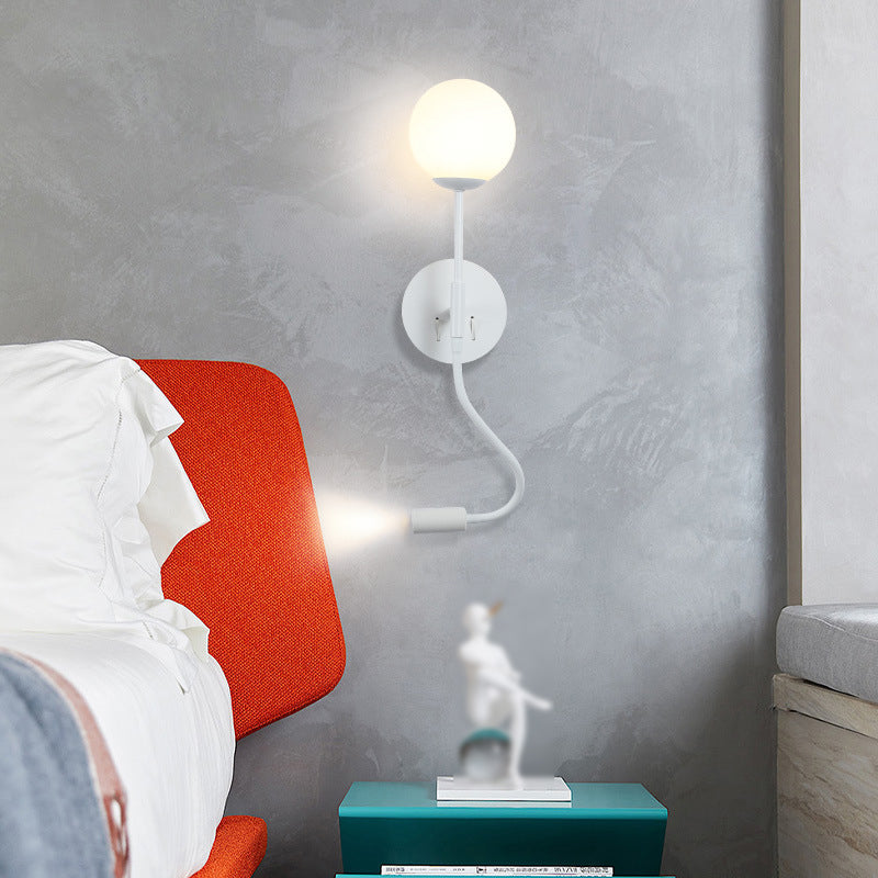 Sphere Shape Glass Sconce Light Modern Style Wall Sconce Light for Living Room