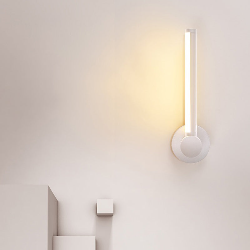 Modern Simple Aluminum Wall Light Strip Shape LED Rotatable Wall Lamp for Living Room