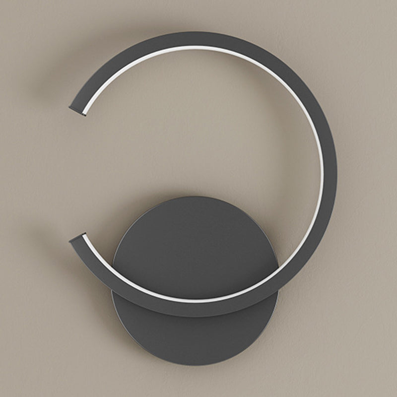 Modern LED Wall Lamp 1-Light Simple Wall Mount Lamp with Acrylic Shade for Bedroom