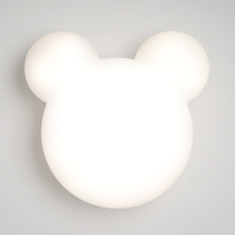 Children Style Wall Lamp 1-Light LED Wall Mount Lamp with Plastic Shade for Kid's Room