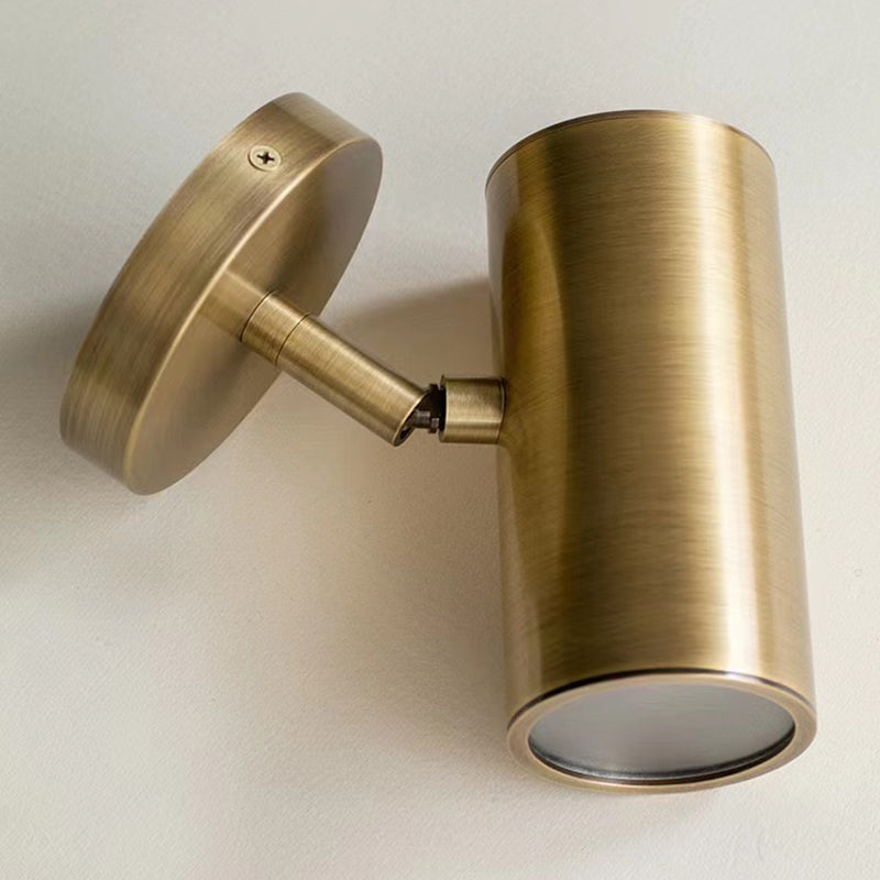 Modern Wall Sconce Cylinder Shape Wall Light with Metal Shade for Bedroom