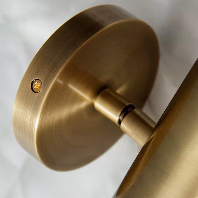 Modern Wall Sconce Cylinder Shape Wall Light with Metal Shade for Bedroom