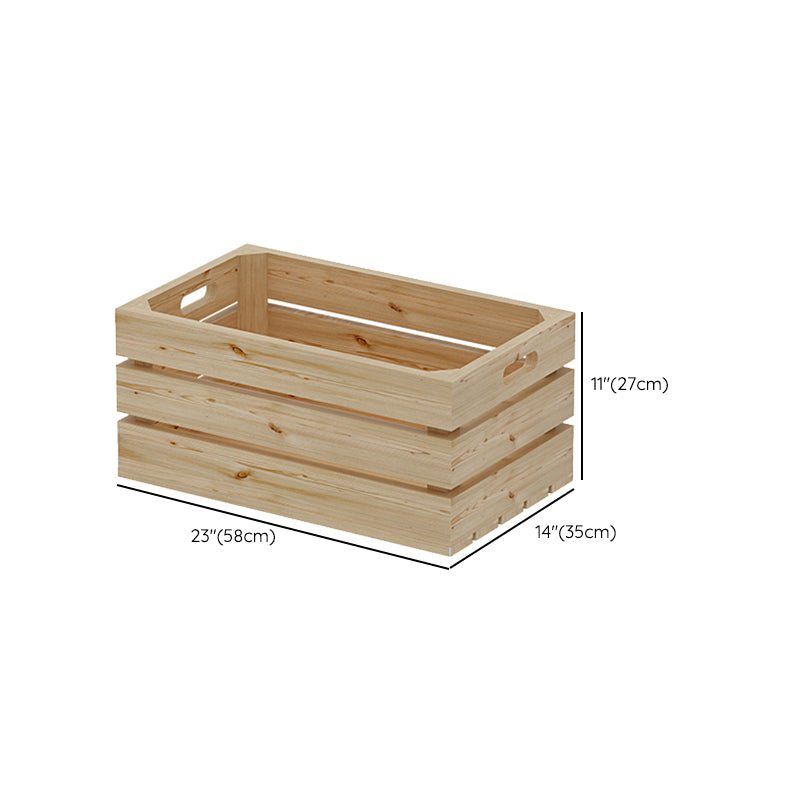 Freestanding Wooden Wine Rack Bottle Industrial Bottle Rack in Natural Wood