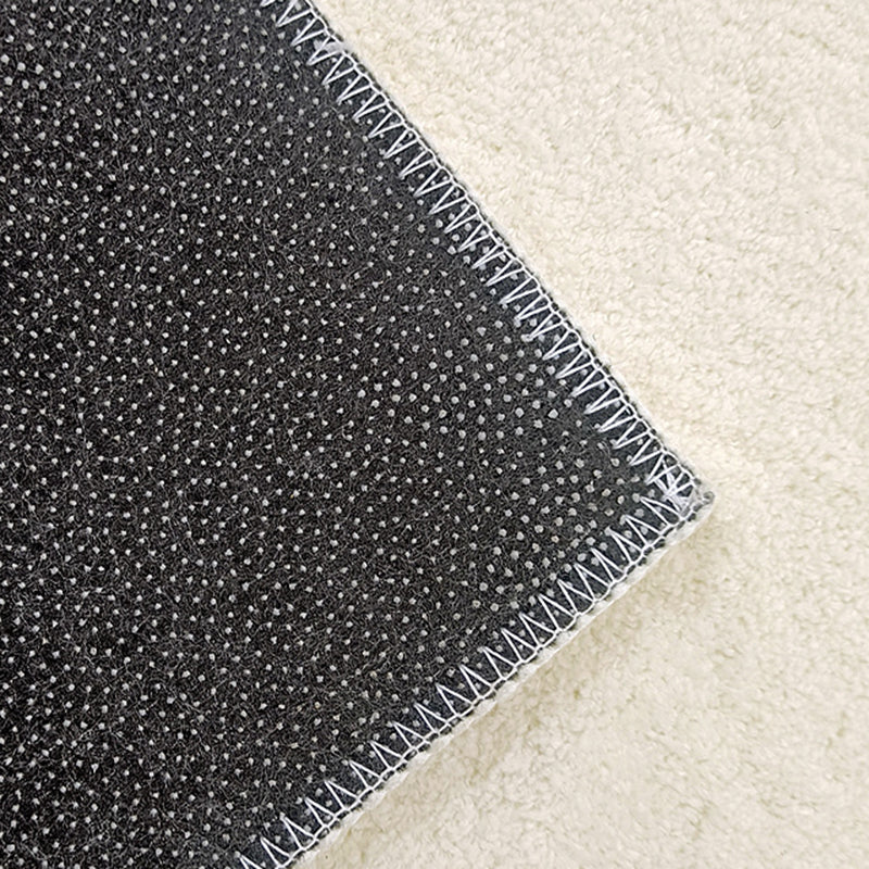 Beige Tone Rug Rectangle Shape Living Room Polyester Washable Area Rug