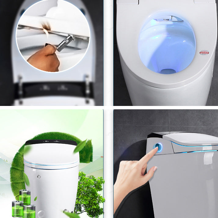 Modern One Piece Toilet Floor Mounted Toilet Bowl with Seat for Washroom